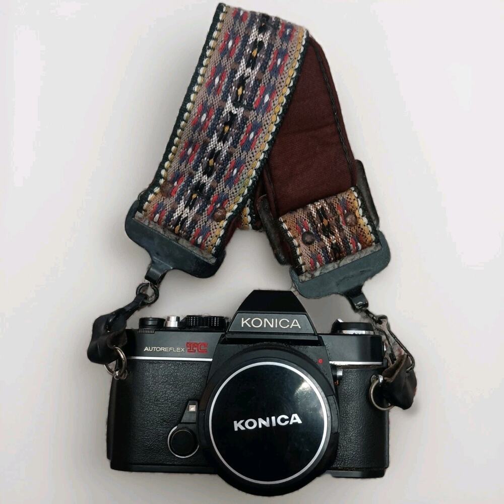 Konica Autoreflex TC 35mm Camera With Hexanon AR 40mm Lens UNTESTED As Is